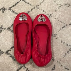 Red Brighton ballet flats